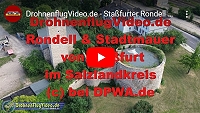 DrohnenflugVideo.de – Staßfurter Rondell mit Stadtmauer im Salzlandkreis