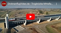 DrohnenflugVideo.de – Trogbrücke Mittellandkanal über die Elbe bei Magdeburg Rothensee