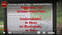 Sachsen-Anhalt.Video – Sandsteinhöhlen im Heers, bei Blankenburg, im Harz in Sachsen-Anhalt.