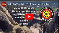 Video360Grad.de – Teufelsmauer „Hamburger Wappen“ Blick durch die Zinnen bei Timmenrode im Harz.