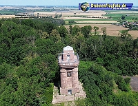 Drohnenflugfoto.de – Bismarckturm auf dem Petersberg bei Halle