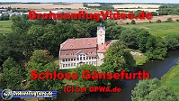 DrohnenflugVideo.de – Schloss Gänsefurth an der Bode im Salzlandkreis in Sachsen-Anhalt.