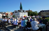 Picknick auf der Bodebrücke in der Salzstadt Staßfurt