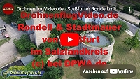 DrohnenflugVideo – Staßfurter Rondell mit Stadtmauer im Salzlandkreis